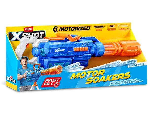 تفنگ آبپاش موتورایز ایکس شات X-Shot سری Fast Fill مدل Gatling Pulse, image 9