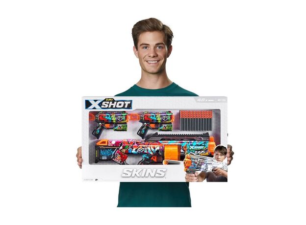 پک 3 تایی تفنگ های ایکس شات X-Shot سری Skins مدل Combo Pack, image 
