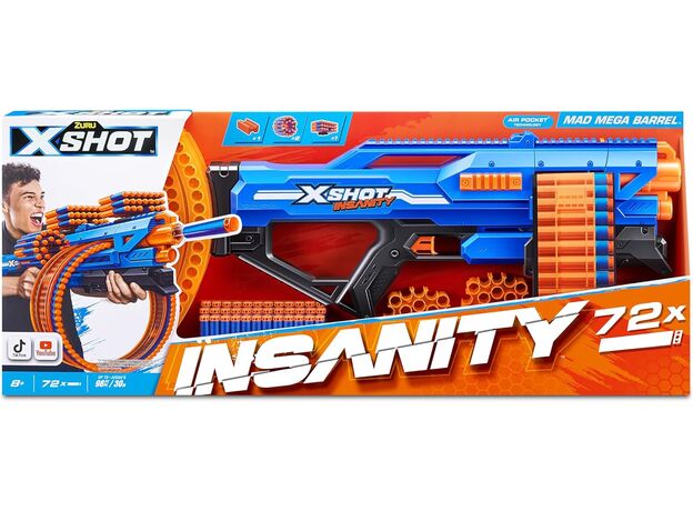 تفنگ ایکس شات X-Shot سری Insanity مدل Mad Mega Barrel, image 7