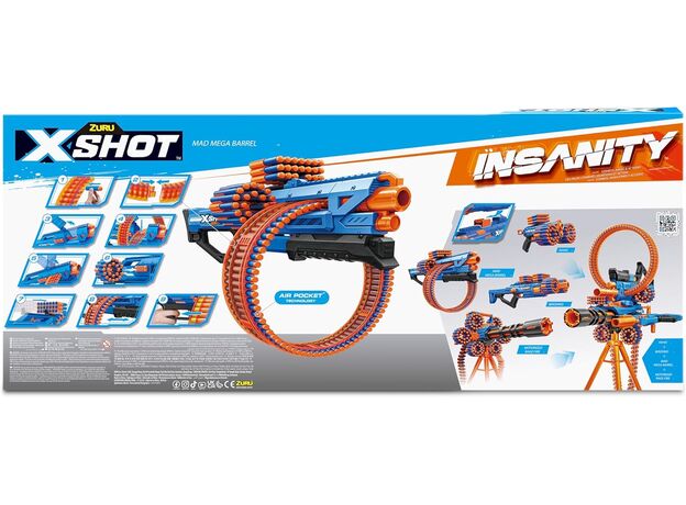 تفنگ ایکس شات X-Shot سری Insanity مدل Mad Mega Barrel, image 8