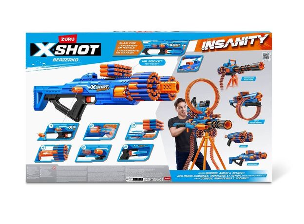 پک 2 تایی تفنگ های ایکس شات X-Shot سری Insanity مدل Berzerko, image 10