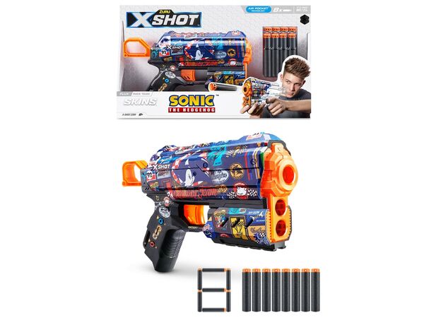 تفنگ ایکس شات X-Shot سری Skins مدل Flux Sonic Race Team, تنوع: 36648-Race Team, image 