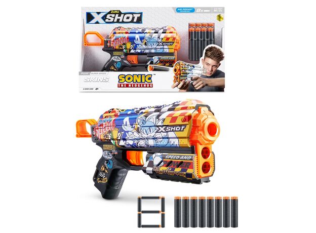 تفنگ ایکس شات X-Shot سری Skins مدل Flux Sonic Super Speed, تنوع: 36648-Super Speed, image 