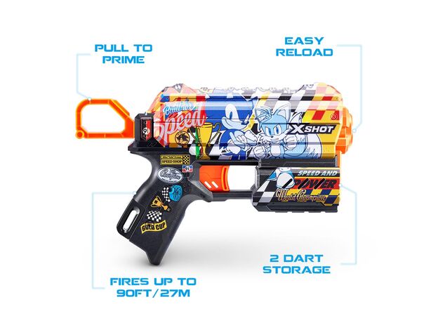 تفنگ ایکس شات X-Shot سری Skins مدل Flux Sonic Super Speed, تنوع: 36648-Super Speed, image 6