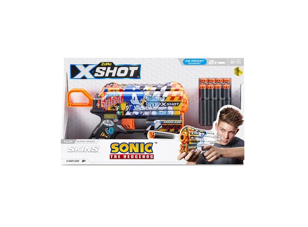 تفنگ ایکس شات X-Shot سری Skins مدل Flux Sonic Super Speed, تنوع: 36648-Super Speed, image 8