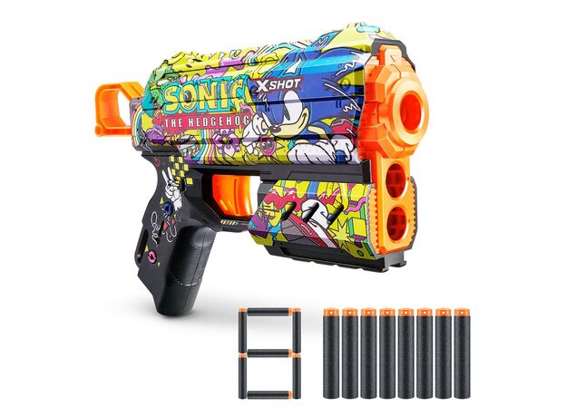 تفنگ ایکس شات X-Shot سری Skins مدل Flux Sonic Hyper Spike, تنوع: 36648-Hyper Spike, image 2