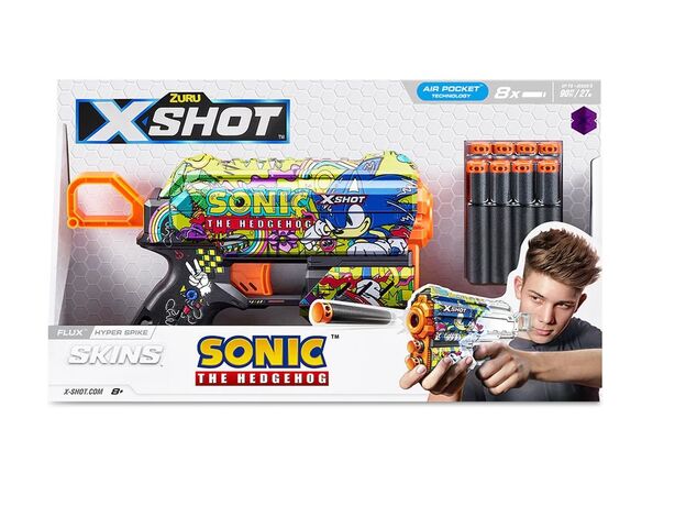 تفنگ ایکس شات X-Shot سری Skins مدل Flux Sonic Hyper Spike, تنوع: 36648-Hyper Spike, image 6