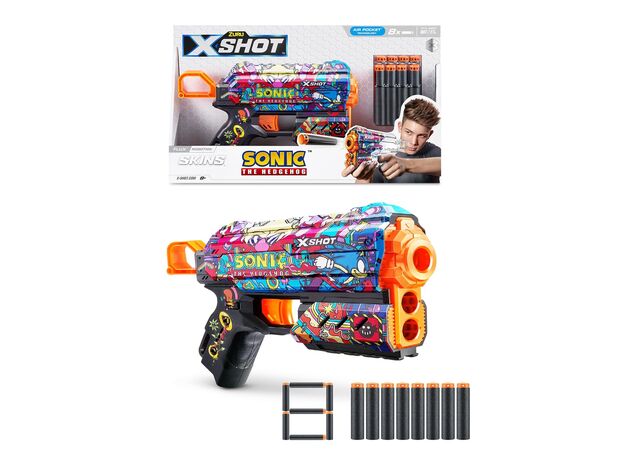 تفنگ ایکس شات X-Shot سری Skins مدل Flux Sonic Robotnik, تنوع: 36648-Robotnik, image 