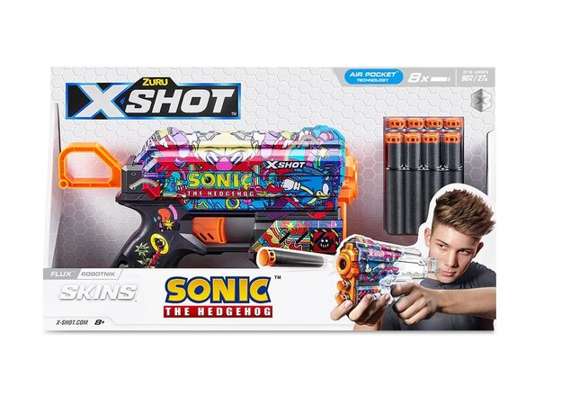 تفنگ ایکس شات X-Shot سری Skins مدل Flux Sonic Robotnik, تنوع: 36648-Robotnik, image 7