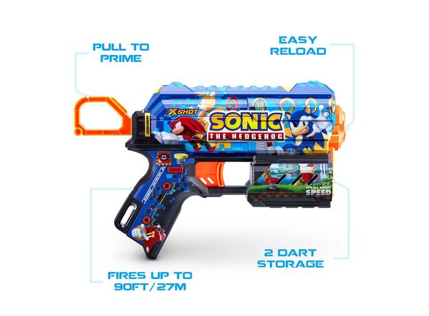 تفنگ ایکس شات X-Shot سری Skins مدل Flux Sonic, تنوع: 36648-Sonic, image 7