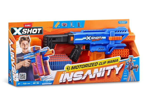 تفنگ ایکس شات X-Shot سری Insanity مدل Motorized Clip Mania, image 10