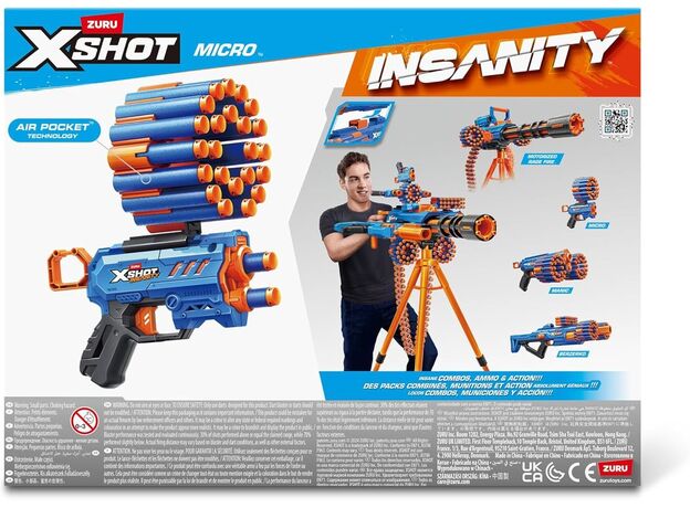تفنگ ایکس شات X-Shot سری Insanity مدل Micro, image 8
