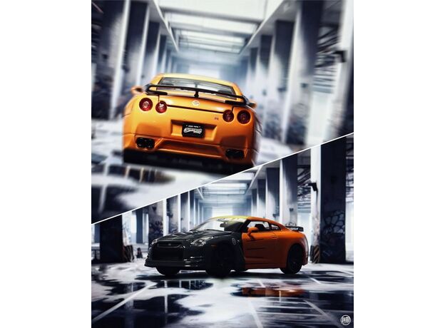 ماشین فلزی نیسان GT-R (R35) 2009 به همراه فیگور ناروتو با مقیاس 1:24, تنوع: Naruto-253255054, image 4