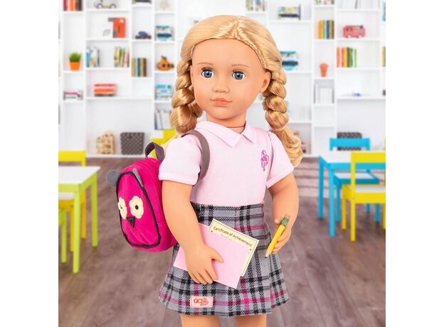 عروسک 46 سانتی دانش‌آموز OG مدل Hally همراه با کتاب, image 3