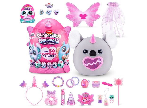 عروسک سورپرایزی رینبوکورنز RainBocoRns سری Eggzania Fairy Mania با شاخ صورتی, تنوع: 92115-Pink, image 