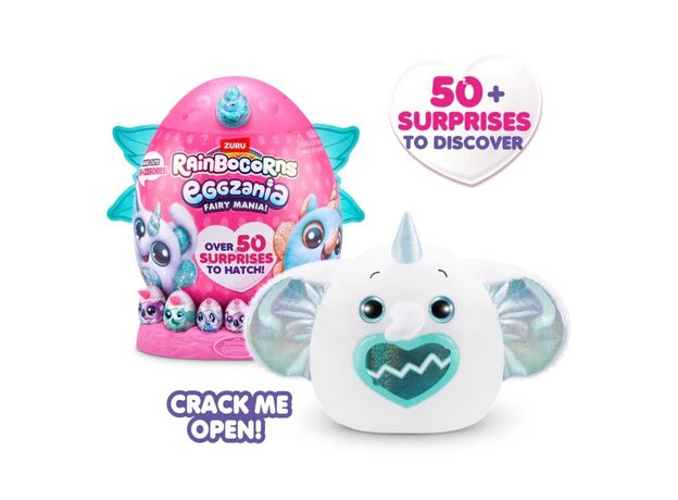 عروسک سورپرایزی رینبوکورنز RainBocoRns سری Eggzania Fairy Mania با شاخ آبی, تنوع: 92115-Blue, image 4