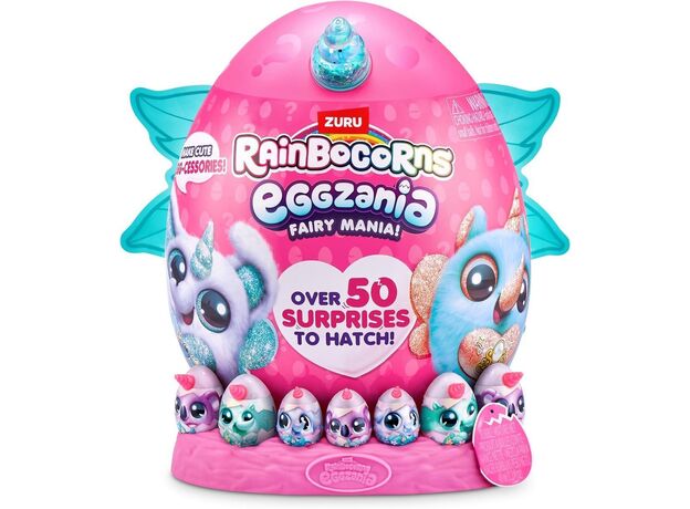 عروسک سورپرایزی رینبوکورنز RainBocoRns سری Eggzania Fairy Mania با شاخ آبی, تنوع: 92115-Blue, image 6