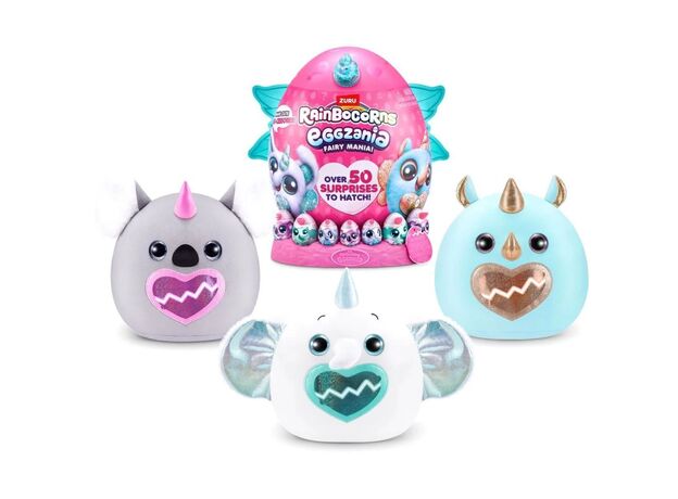عروسک سورپرایزی رینبوکورنز RainBocoRns سری Eggzania Fairy Mania با شاخ آبی, تنوع: 92115-Blue, image 8