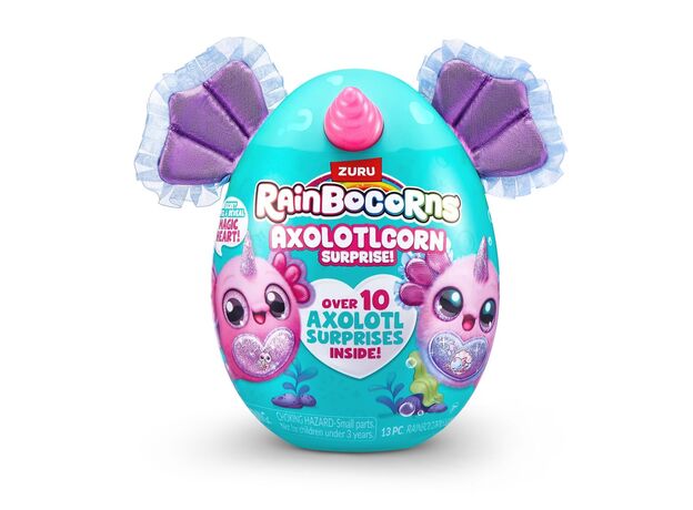 عروسک سورپرایزی رینبوکورنز RainBocoRns سری Axolotlcorn با گوش های بنفش, تنوع: 92131-Candy, image 11