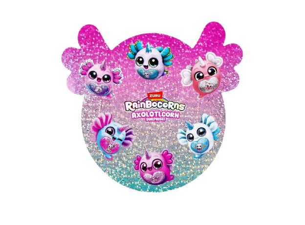 عروسک سورپرایزی رینبوکورنز RainBocoRns سری Axolotlcorn با گوش های بنفش, تنوع: 92131-Candy, image 10