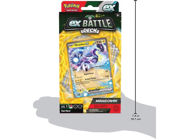پک کارت بازی 60 تایی Pokemon سری ex Battle Deck مدل Miraidon ex, تنوع: PK290-85754-Miraidon ex, image 6