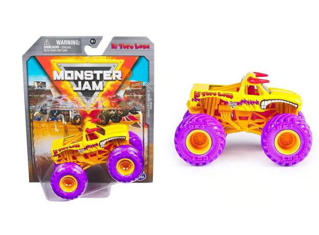 پک تکی ماشین Monster Jam با مقیاس 1:64 مدل El Toro Loco, تنوع: 6061233-El Toro Loco, image 