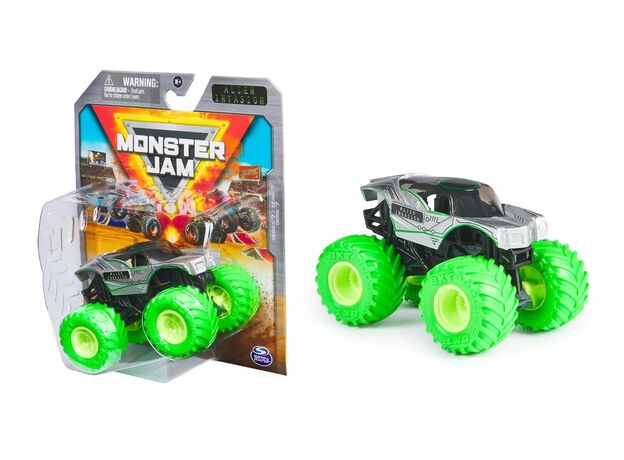 پک تکی ماشین Monster Jam با مقیاس 1:64 مدل Alien Invasion, تنوع: 6061233-Alien Invasion, image 