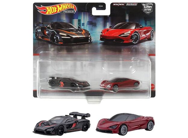 پک دو تایی ماشین های Hot wheels premium سری Car Culture مدل McLaren, image 