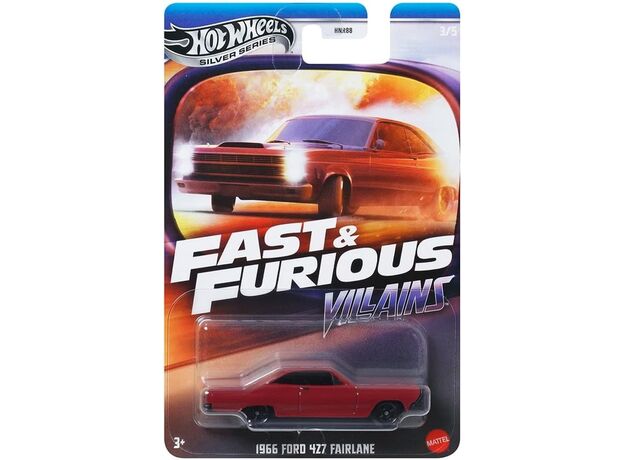 پک تکی ماشین Hot Wheels Premium سری Fast and Furious مدل 1966 Ford 4Z7 Fairlane, image 