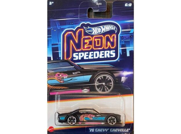 پک تکی ماشین Hot Wheels Premium سری Neon Speeders مدل Chevy, image 