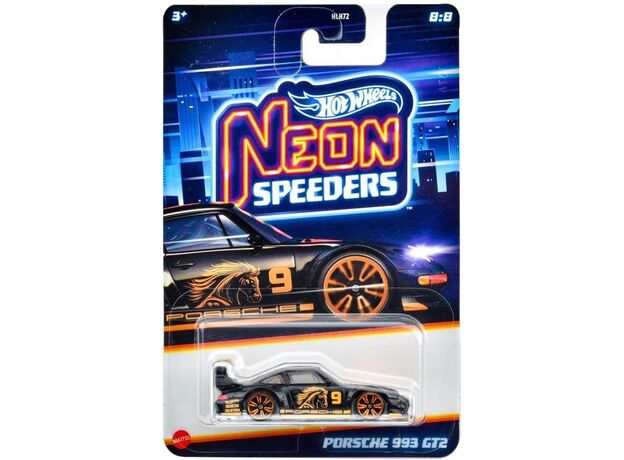 پک تکی ماشین Hot Wheels Premium سری Neon Speeders مدل Porsche 993 GT2, image 