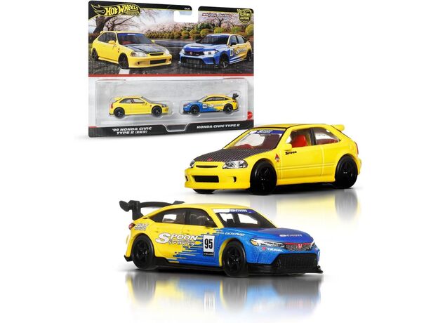 پک دو تایی ماشین های Hot wheels premium سری Car Culture مدل Honda, تنوع: HBL96-Honda, image 