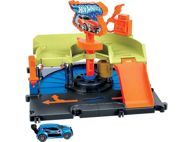 پیست ماشین های Hot Wheels سری City مدل Downtown Car Wash, تنوع: HDR24-Car Wash, image 3