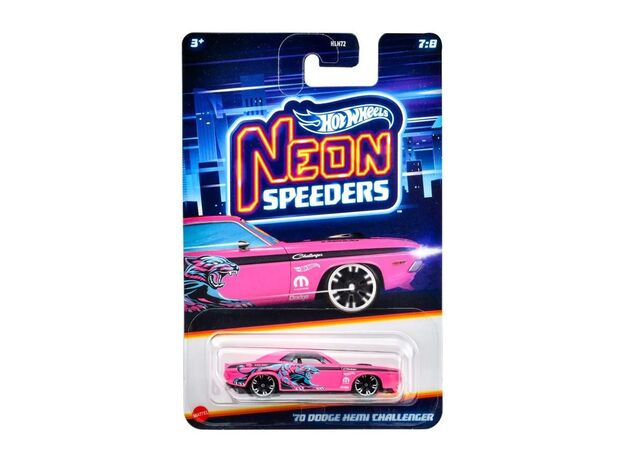پک تکی ماشین Hot Wheels Premium سری Neon Speeders مدل Dodge Hemi Challenger, image 4