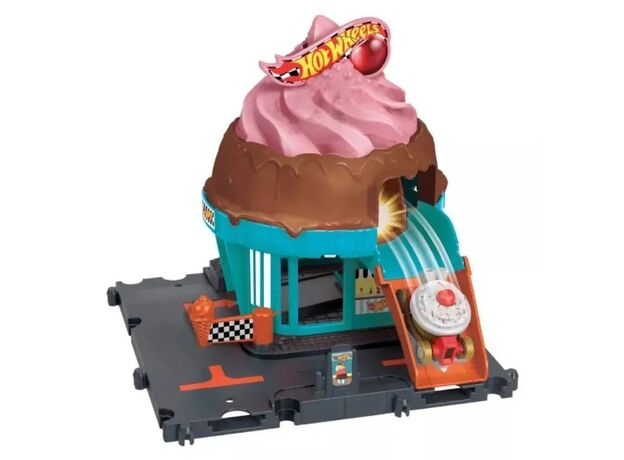 پیست ماشین های Hot Wheels سری City مدل Downtown Ice Cream Swirl, تنوع: HDR24-Ice Cream Swirl, image 3