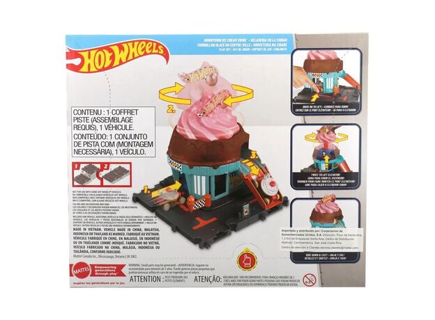 پیست ماشین های Hot Wheels سری City مدل Downtown Ice Cream Swirl, تنوع: HDR24-Ice Cream Swirl, image 7