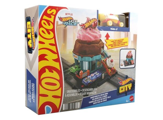 پیست ماشین های Hot Wheels سری City مدل Downtown Ice Cream Swirl, تنوع: HDR24-Ice Cream Swirl, image 5