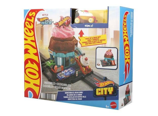 پیست ماشین های Hot Wheels سری City مدل Downtown Ice Cream Swirl, تنوع: HDR24-Ice Cream Swirl, image 6