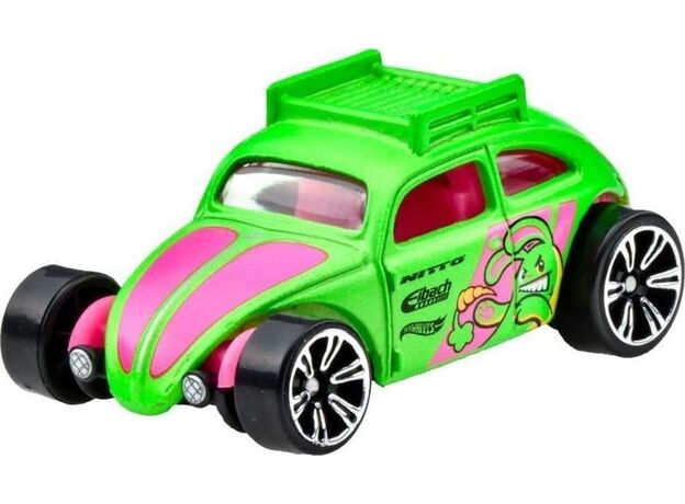 پک تکی ماشین Hot Wheels Premium سری Neon Speeders مدل Custom Volkswagen Beetle, image 2