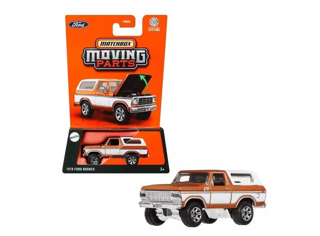 پک تکی ماشین Match Box سری Moving parts مدل 1978 Ford Bronco, تنوع: FWD28 - Ford Bronco, image 