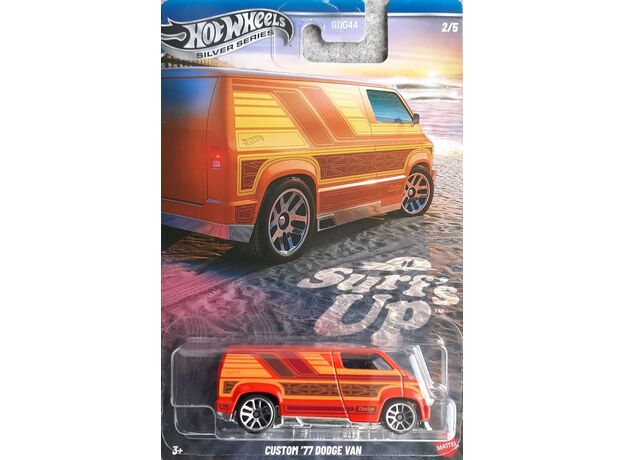 پک تکی ماشین Hot Wheels سری Silver مدل Custom Dodge Van, image 