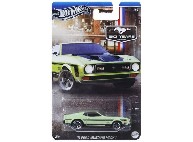 پک تکی ماشین Hot Wheels سری Silver مدل Ford Mustang Mach 1, image 