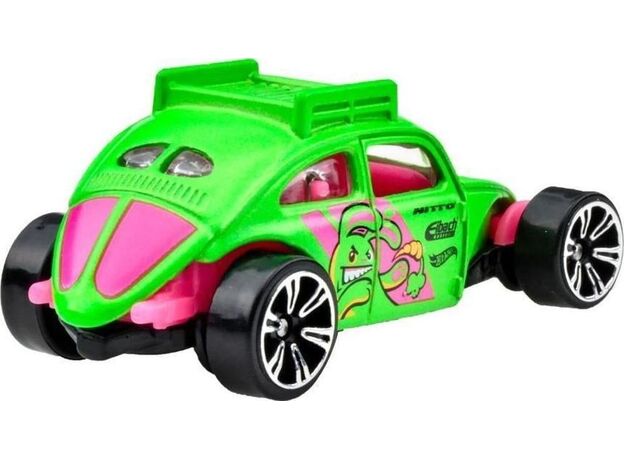 پک تکی ماشین Hot Wheels Premium سری Neon Speeders مدل Custom Volkswagen Beetle, image 3