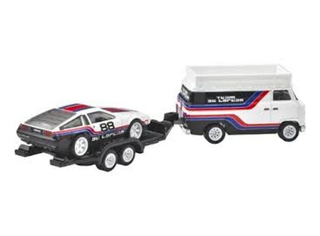 پک دو عددی ماشین‌ و تریلی Hot Wheels Premium سری Team Transport مدل DMC, image 4