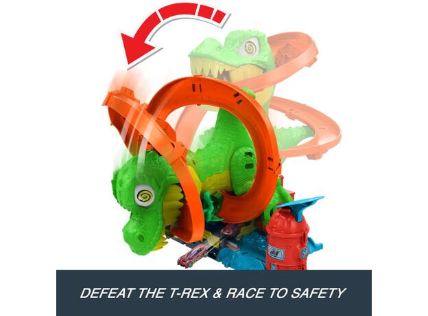 پیست ماشین‌ های Hot Wheels سری City مدل T-Rex Blaze Battle, image 6