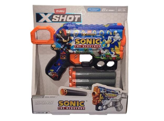تفنگ ایکس شات X-Shot سری Skins مدل Mega Sonic, تنوع: 36660-Mega Sonic, image 