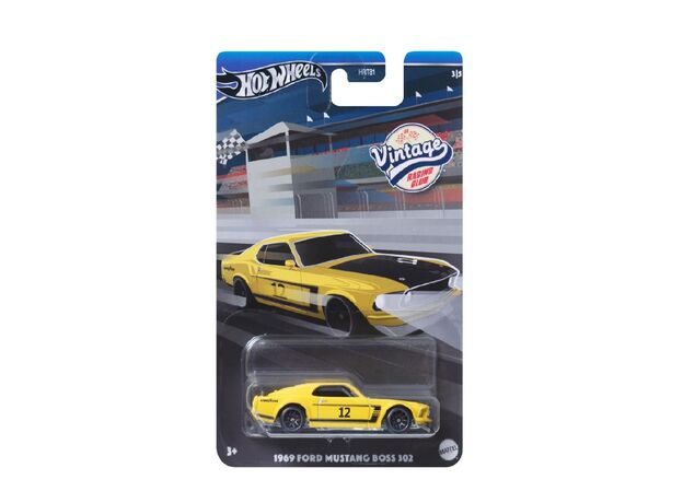 پک تکی ماشین‌ Hot wheels سری Vintage Racing Club مدل 1969 Ford Mustang Boss 302, تنوع: HRT81-Ford, image 