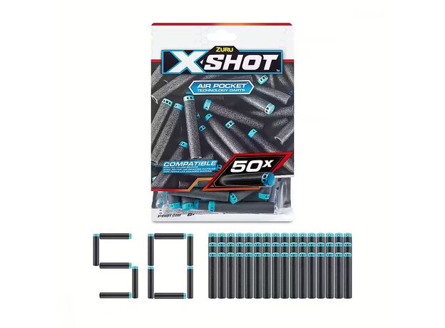 تیر فومی 50 تایی ایکس شات X-Shot, image 