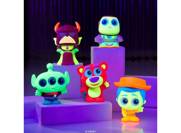 پک 5 تایی فیگور های سورپرایزی Disney Doorables مدل Neon Glow Peek, image 3