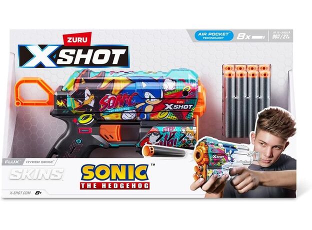 تفنگ ایکس شات X-Shot سری Skins مدل Flux Sonic Hyper Spike, تنوع: 36648-Hyper Spike, image 5